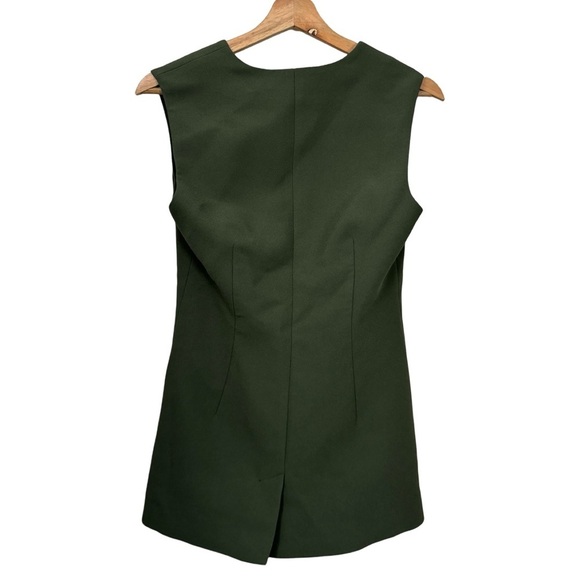 Sir The Label Gilles Vest Olive Green XS Sleeveless Blazer Top NWT Structured - Picture 4 of 16